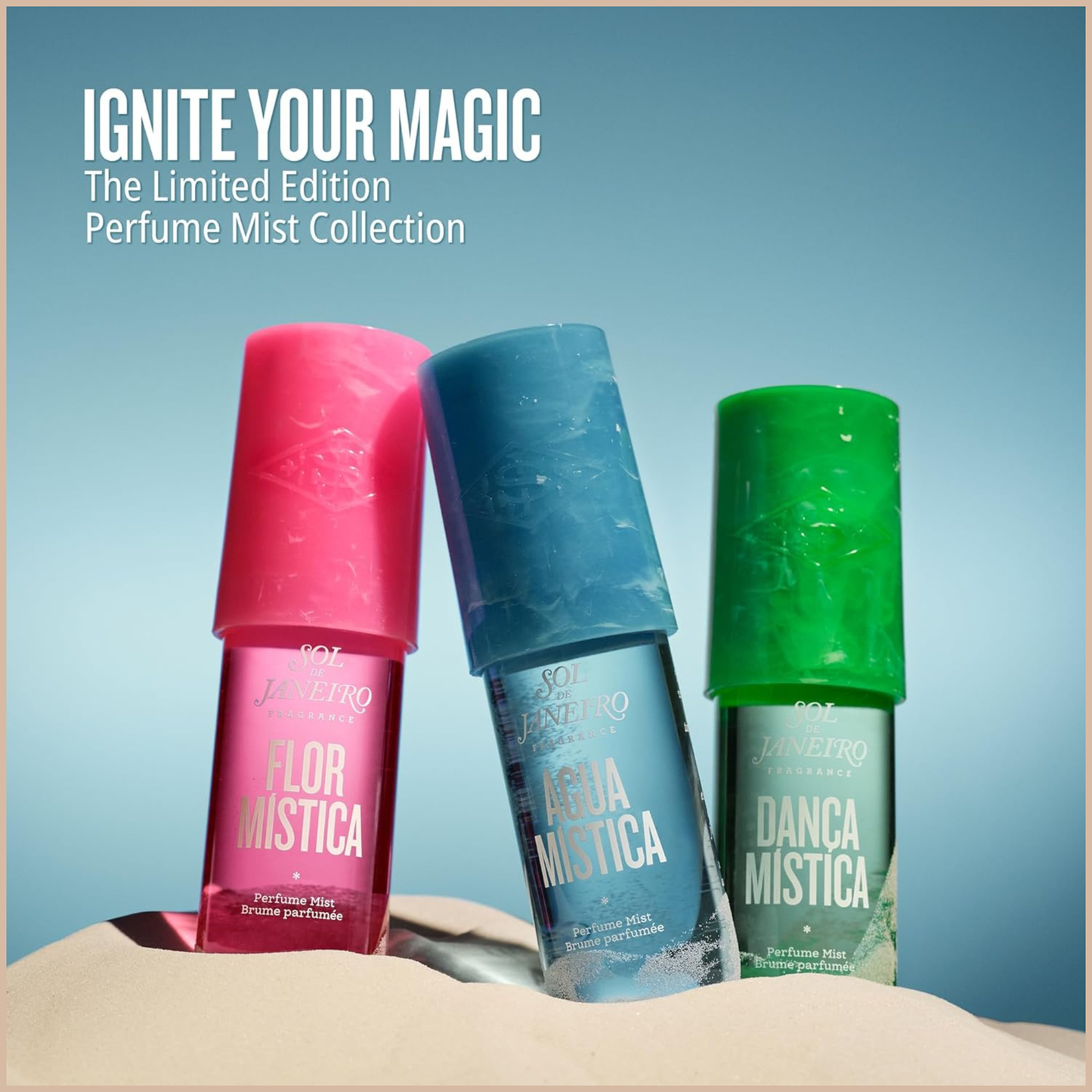 Sol de Janeiro Limited Edition Travel Perfume Mist Set – Agua, Flor & Dança Mística (3-Piece)