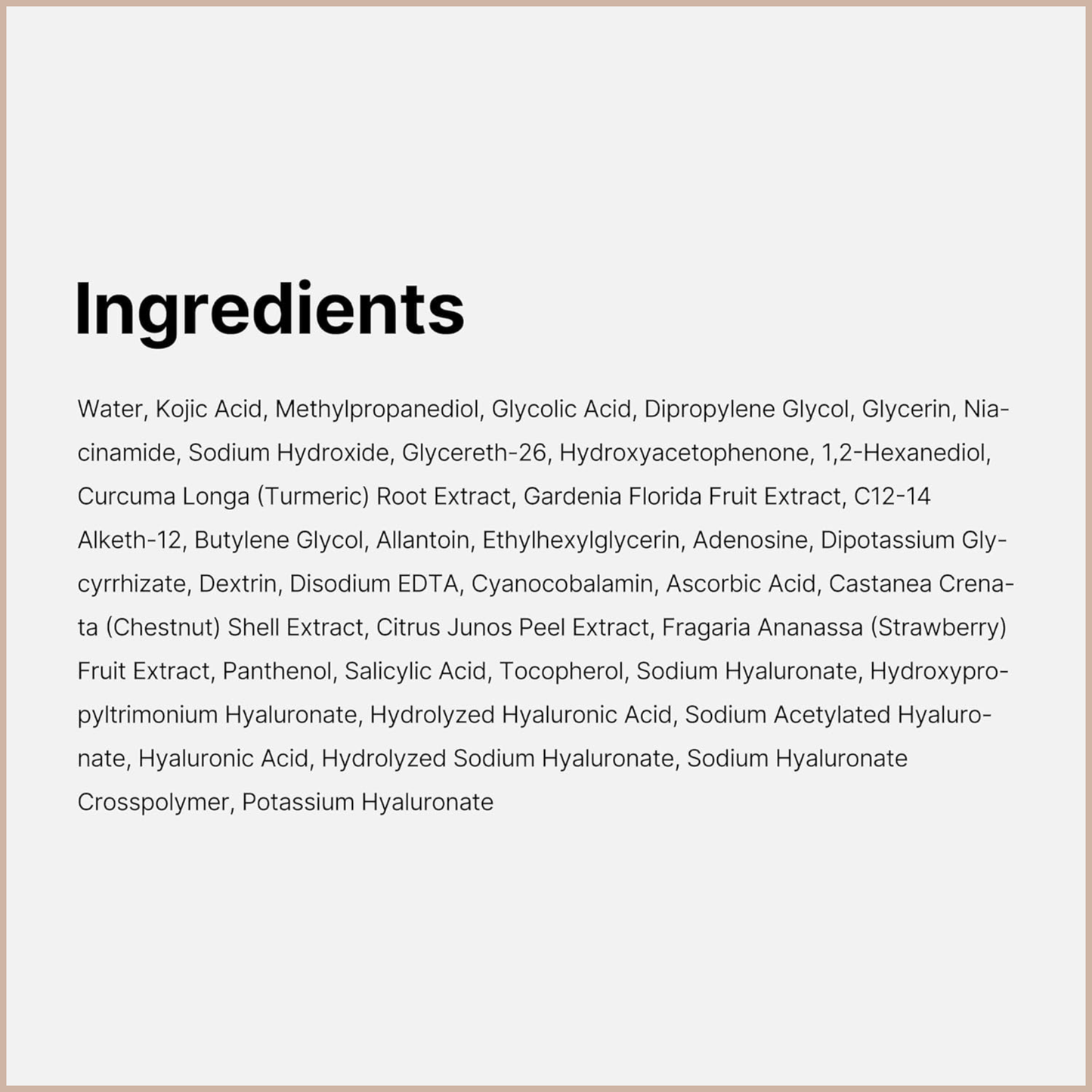Kojic Acid Turmeric Toning Cleanser | Brighten & Refine Pores