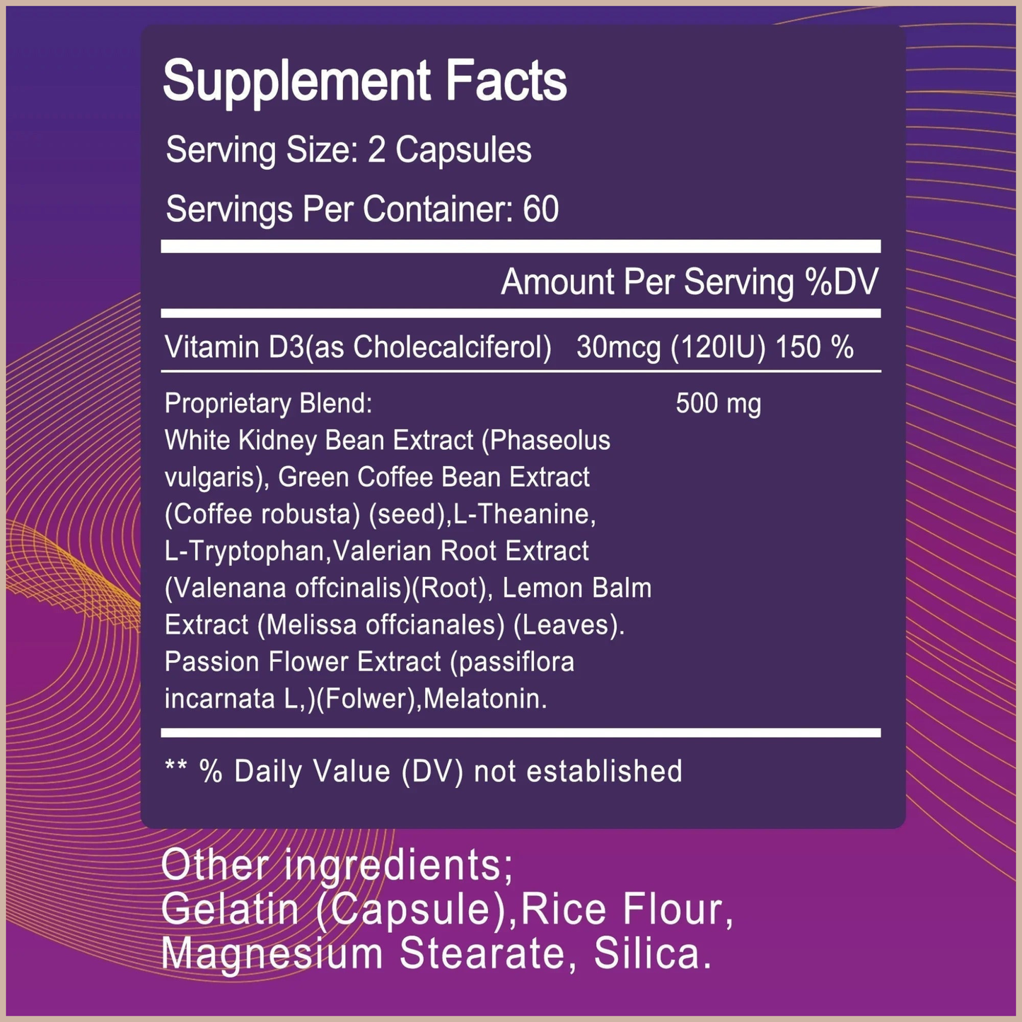 Nighttime Metabolism Capsules – Weight Management, Appetite & Metabolic Support – 120 Count