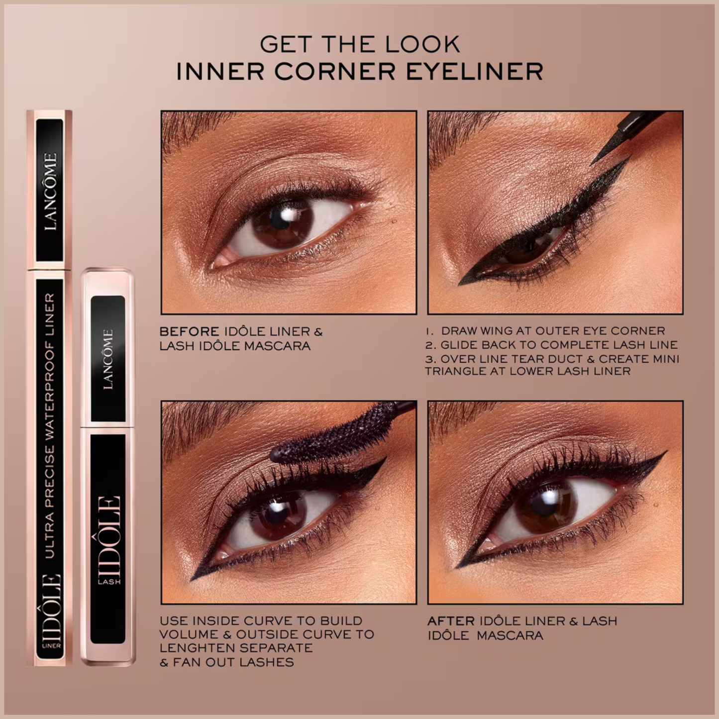 Lash Idôle Lash-Lifting Volumizing Mascara – Lift, Length & Fanned-Out Volume