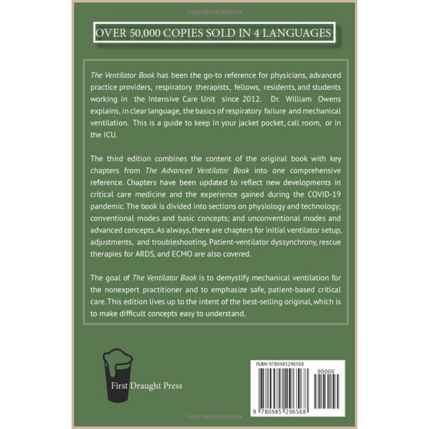 The Ventilator Book (3rd Edition) – Practical Guide to Mechanical Ventilation & Respiratory Failure in Critical Care