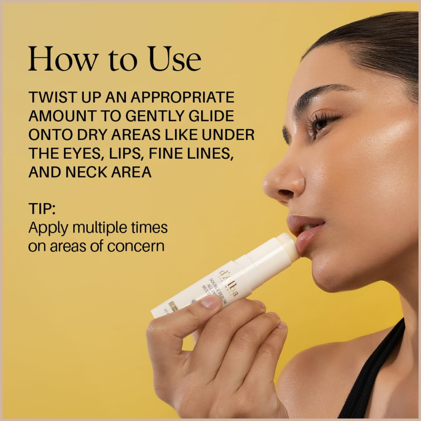 Hydrating Anti-Wrinkle Brightening Balm Stick with Truffle, Vitamin C & Ceramides for Radiant Skin