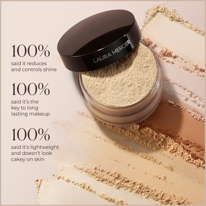 Translucent Loose Setting Powder – 24HR Shine Control, Soft Matte Finish & No Flashback - Translucent Medium Deep