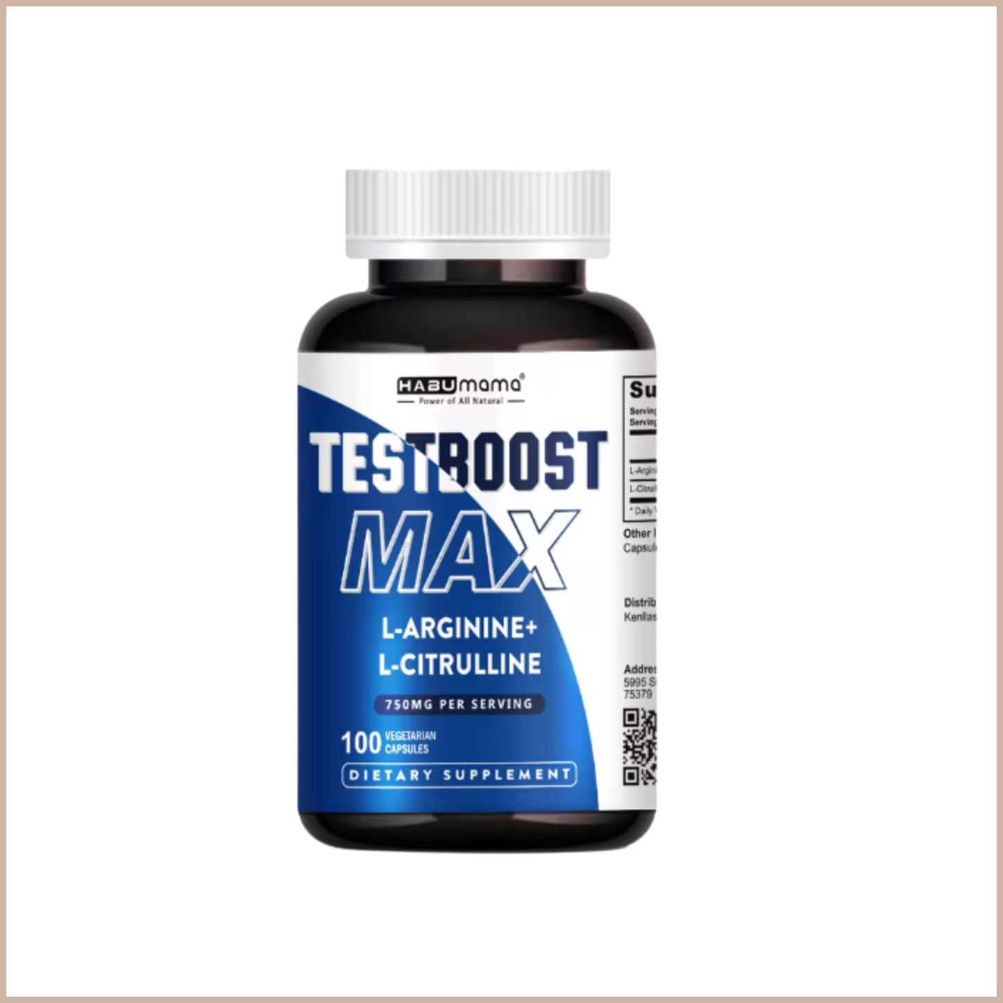 Men’s Vitality Support Tablets with L-Arginine & L-Citrulline, 100 Count
