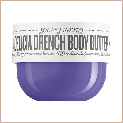 Delícia Drench Body Butter – Deep Moisture Body Cream with Bacuri Butter, Prebiotic Hibiscus & Cheirosa 59 Scent