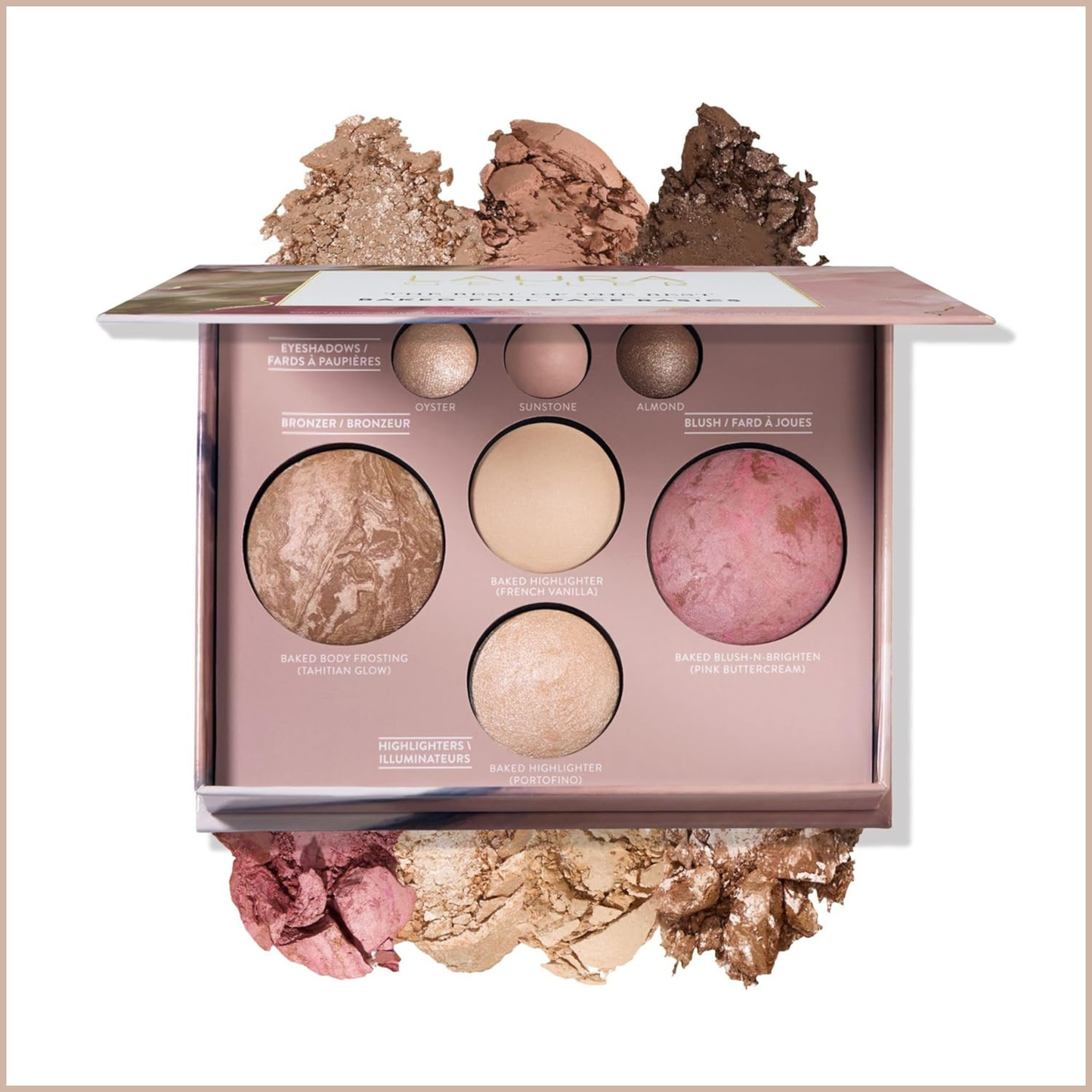 Best of the Best Baked Palette – 7-in-1 Full Face Palette with Bronzer, Blush, Highlighters & Eyeshadows