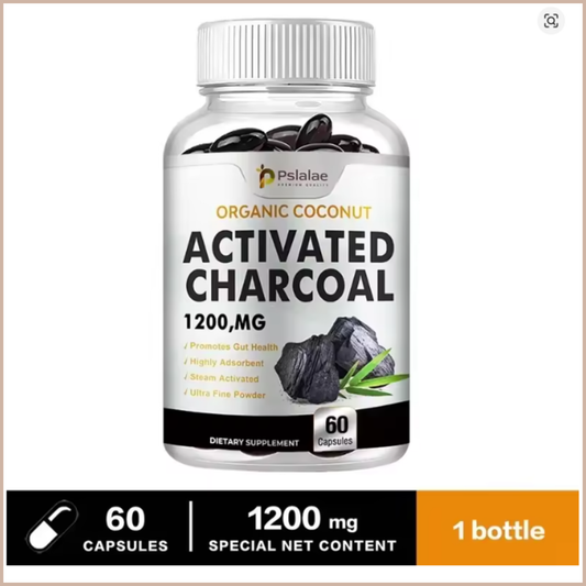 Activated Charcoal Digestive Support Capsules, 60 Count