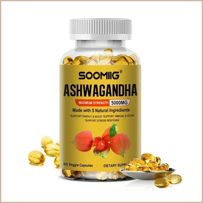 Organic Ashwagandha Stress & Energy Support Capsules, 60 Count