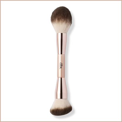 Duo Brush Face for Cream + Powder – Dual-Ended Complexion Brush for Blending, Building & Setting