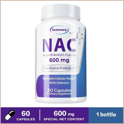 NAC 600mg Antioxidant Support Capsules, 60 Count