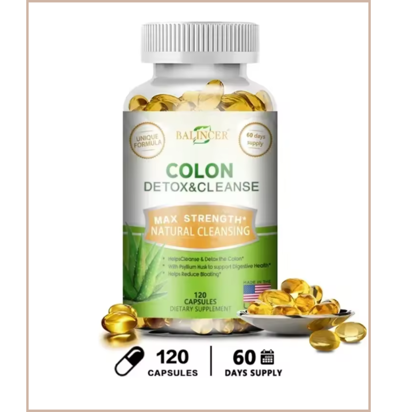 The Strongest Weight Loss Capsules - Accelerate Fat Burning, Healthy Digestion, Improve Diet, Provide Energy and Detoxify, 120 Count