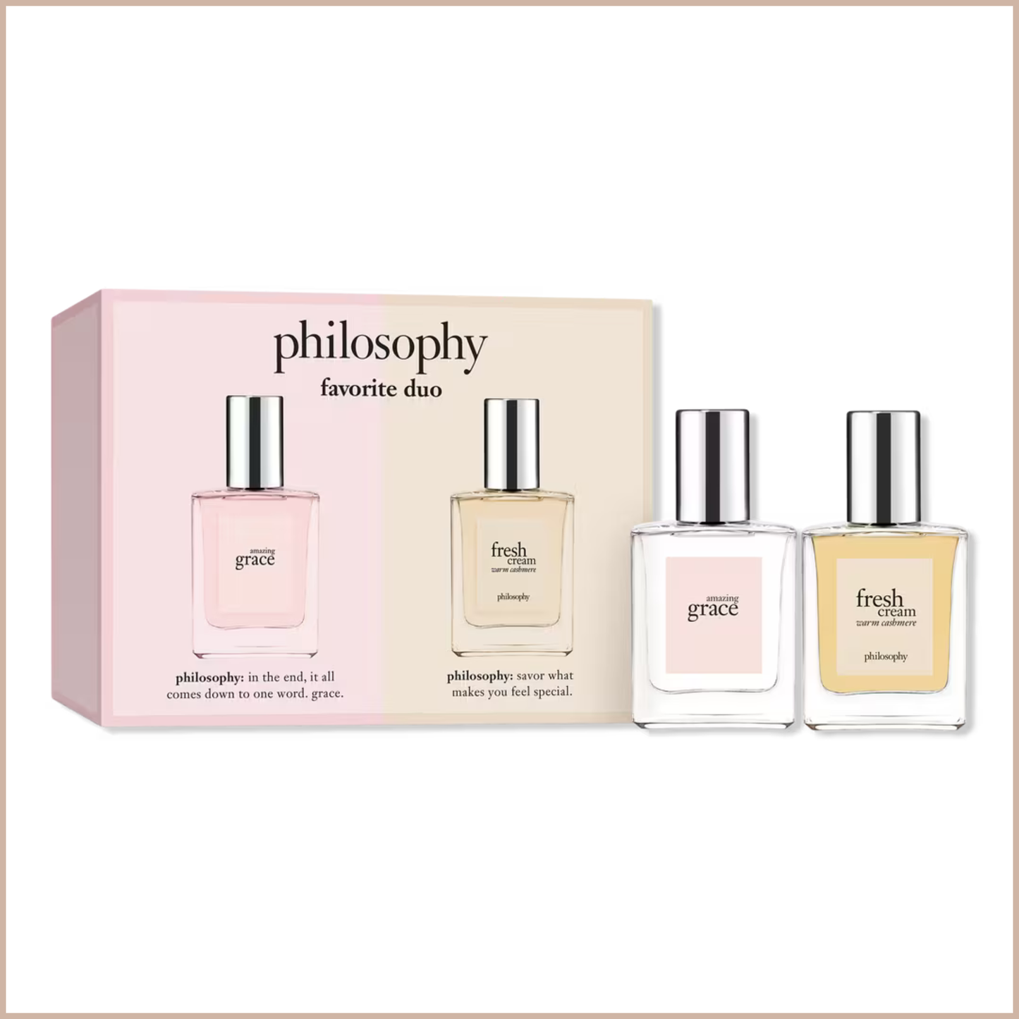 Amazing Grace & Fresh Cream Warm Cashmere 2-Piece Mini Gift Set – Philosophy Eau de Toilette Fragrance Duo