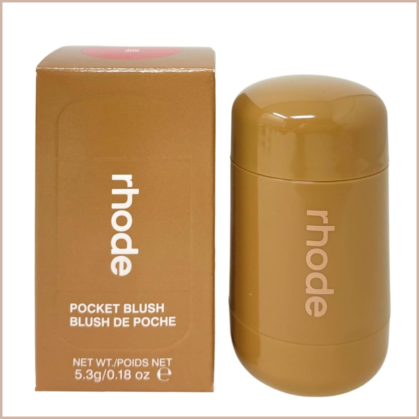 Pocket Blush Buildable Hydrating Cream Blush – Tan Line – Cream Blush Stick for Soft Glowy Cheeks