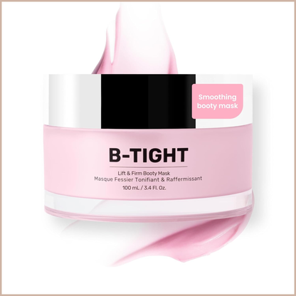 B-TIGHT Lift & Firm Booty Mask – Skin Tightening & Firming Cream for Booty & Thighs with Caffeine & Brazilian Peppertree – 3.4 fl oz