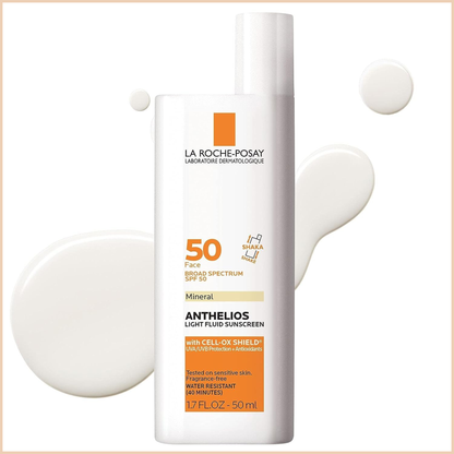 Anthelios Mineral Zinc Oxide Sunscreen SPF 50 – Ultra-Light Broad Spectrum Face Sunscreen with Matte Finish - Non-Tinted