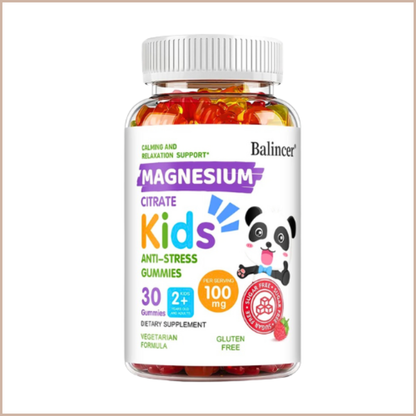 Magnesium Citrate Gummies – Calming, Sleep, Stress, Memory & Focus Support – Vegan Non-GMO Supplement