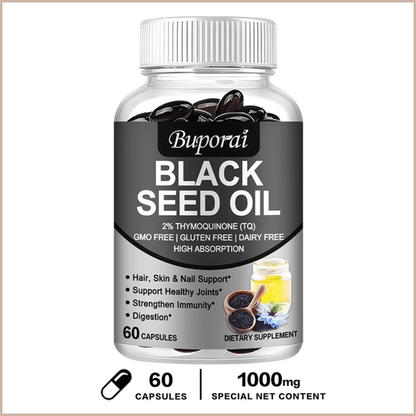 Black Seed Oil Wellness Support Capsules, 60 Count
