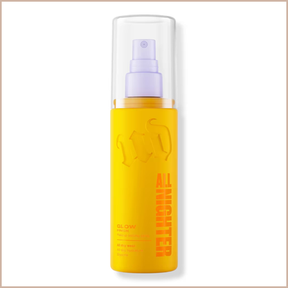 All Nighter Waterproof Glow Setting Spray – 24HR Makeup Hold, Glass-Skin Glow & Hydrating Finish