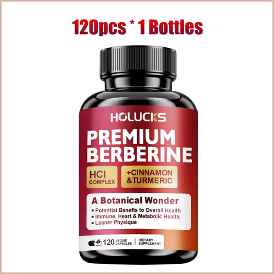 Berberine Complex 1300mg with Cinnamon & Turmeric, 120 Count