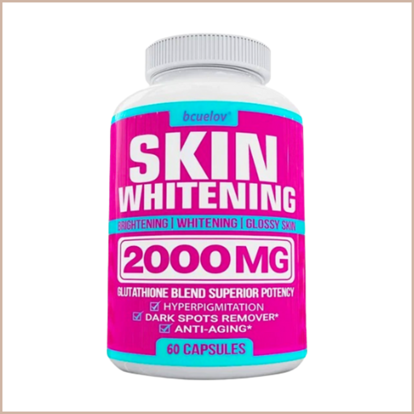 Glutathione Complex Capsules – Antioxidant, Skin Brightening & Dark Spot Support – Vegan Non-GMO Formula