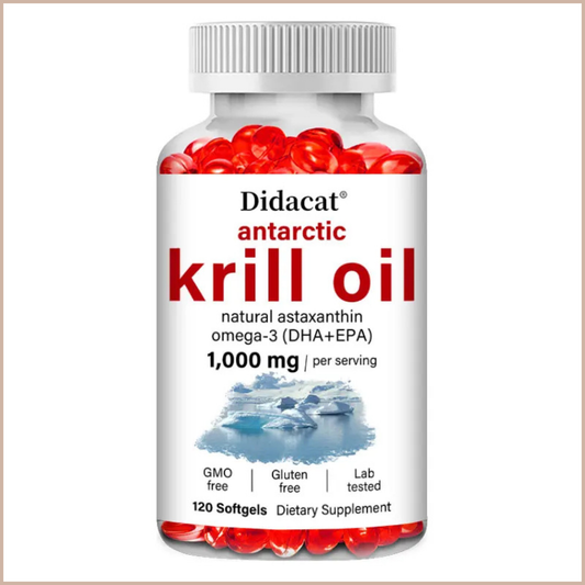 Antarctic Krill Oil Omega-3 Softgels, 120 Count
