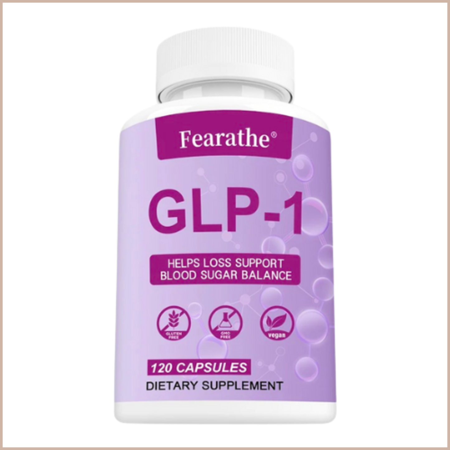 GLP-1 Support Supplement – Berberine, Green Tea & Cinnamon – Metabolism, Blood Sugar & Weight Management Support – 120 Capsules