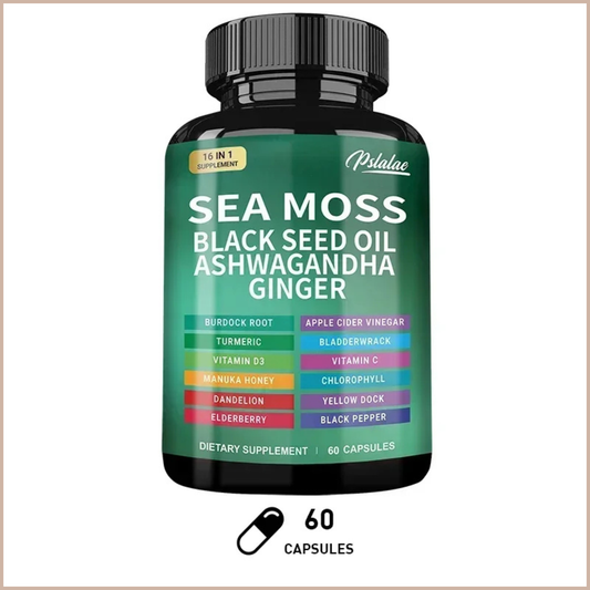 Sea Moss Wellness Support Capsules, 60 Count