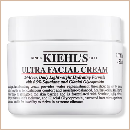 Ultra Facial Cream with Squalane – Lightweight 72-Hour Hydrating Moisturizer for All Skin Types