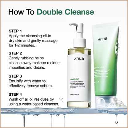 Heartleaf Pore Control Cleansing Oil – Makeup Remover & Sebum Care