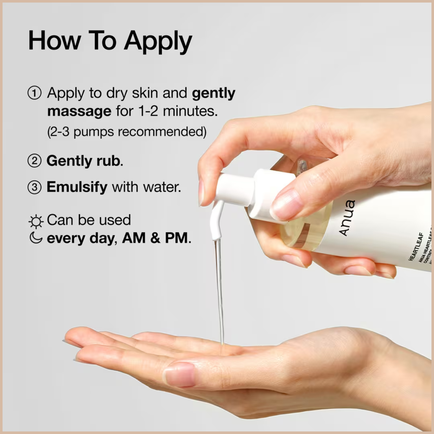 Heartleaf Pore Control Cleansing Oil – Makeup Remover & Sebum Care