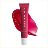 Tinted Lip Butter Balm – Hydrating Vegan Lip Balm for Moisture & Shine – Cherry