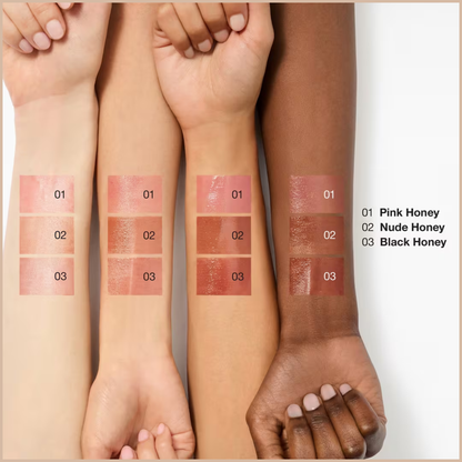 Clinique Almost Lipstick – Sheer, Buildable Tinted Lip Balm (Black Honey, Pink Honey, Nude Honey)