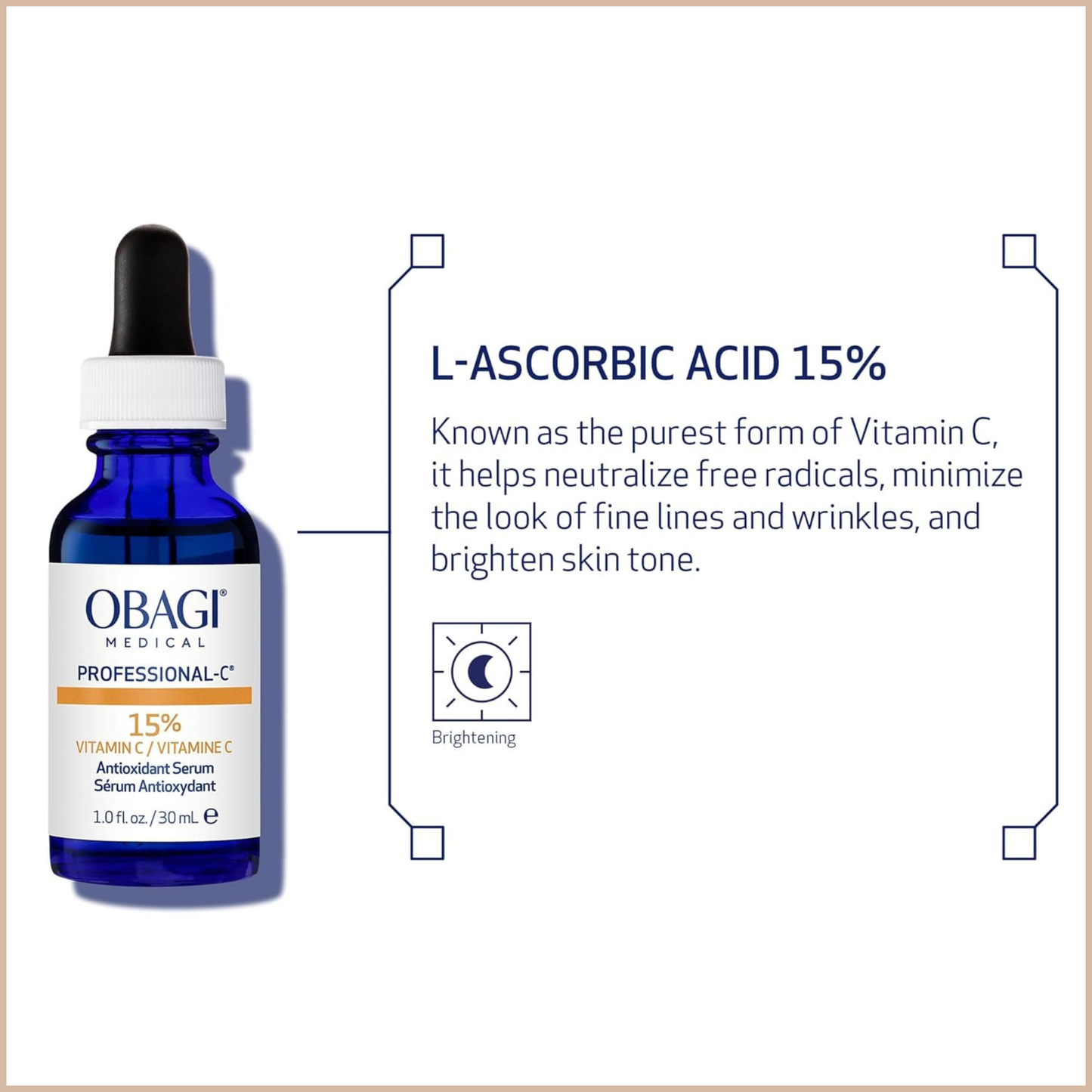 Professional-C 20% Vitamin C Serum – Brightening & Anti-Aging for Fine Lines and Uneven Tone