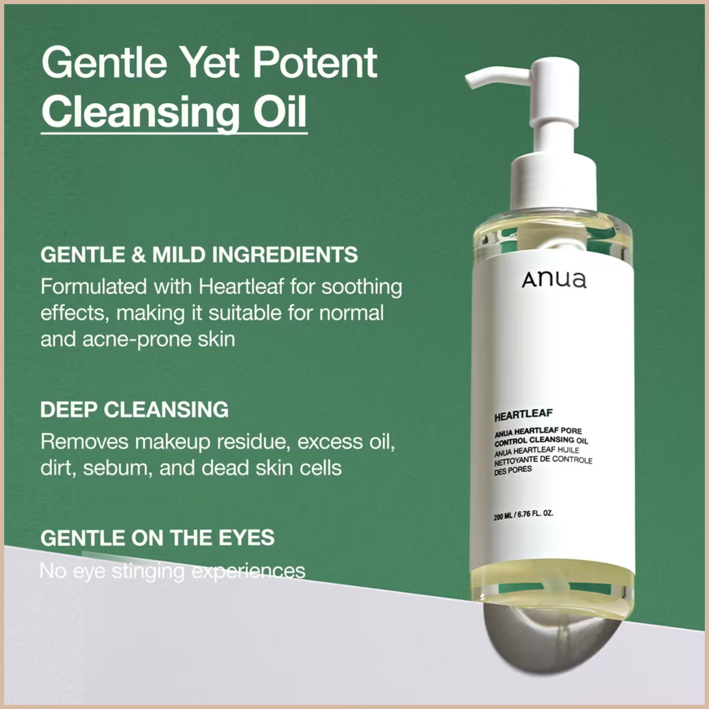 Heartleaf Pore Control Cleansing Oil – Makeup Remover & Sebum Care