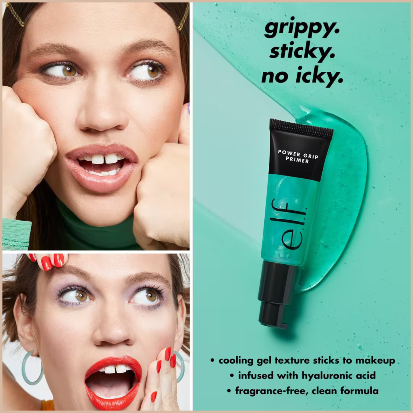 Hydrating Gel Makeup Primer with Hyaluronic Acid | Long-Lasting Grip