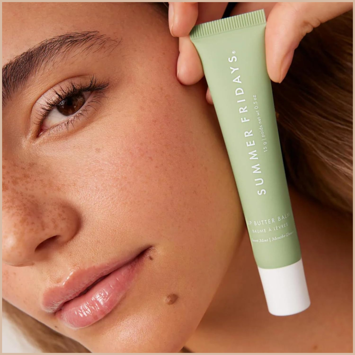 Tinted Lip Butter Balm – Hydrating Vegan Lip Balm for Instant Moisture & Shine – Poppy