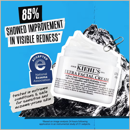 Ultra Facial Cream with Squalane – Lightweight 72-Hour Hydrating Moisturizer for All Skin Types