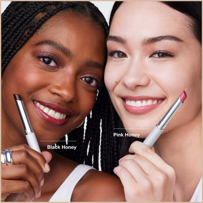 Clinique Almost Lipstick – Sheer, Buildable Tinted Lip Balm (Black Honey, Pink Honey, Nude Honey)