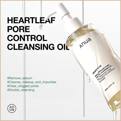 Heartleaf Pore Control Cleansing Oil – Makeup Remover & Sebum Care