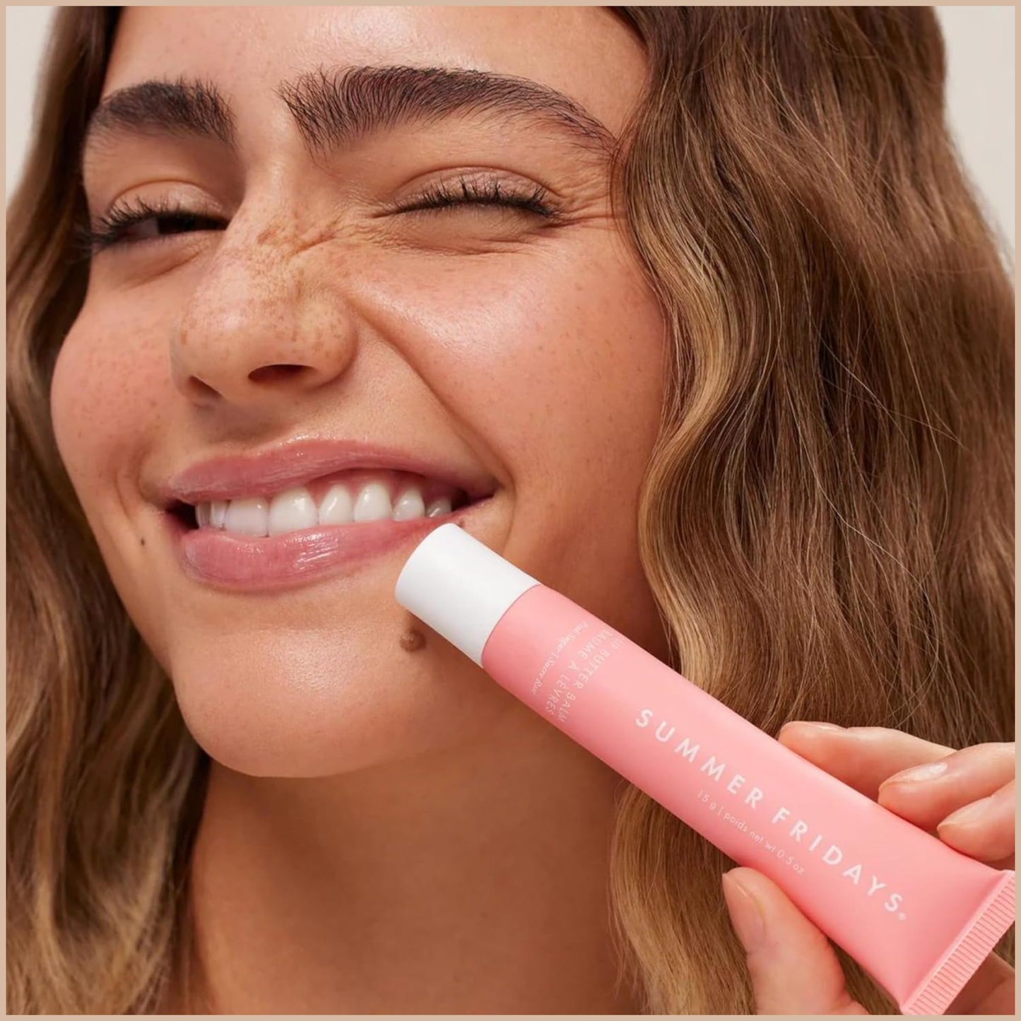 Tinted Lip Butter Balm – Hydrating Vegan Lip Balm for Moisture & Shine – Pink Sugar