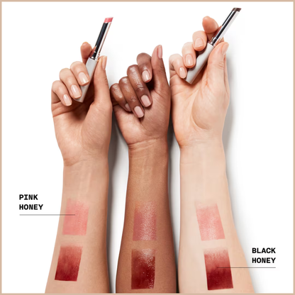 Clinique Almost Lipstick – Sheer, Buildable Tinted Lip Balm (Black Honey, Pink Honey, Nude Honey)