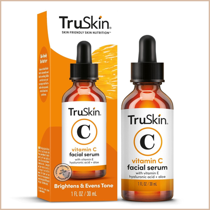TruSkin Vitamin C Face Serum with Hyaluronic Acid & Vitamin E – Brightening & Anti-Aging