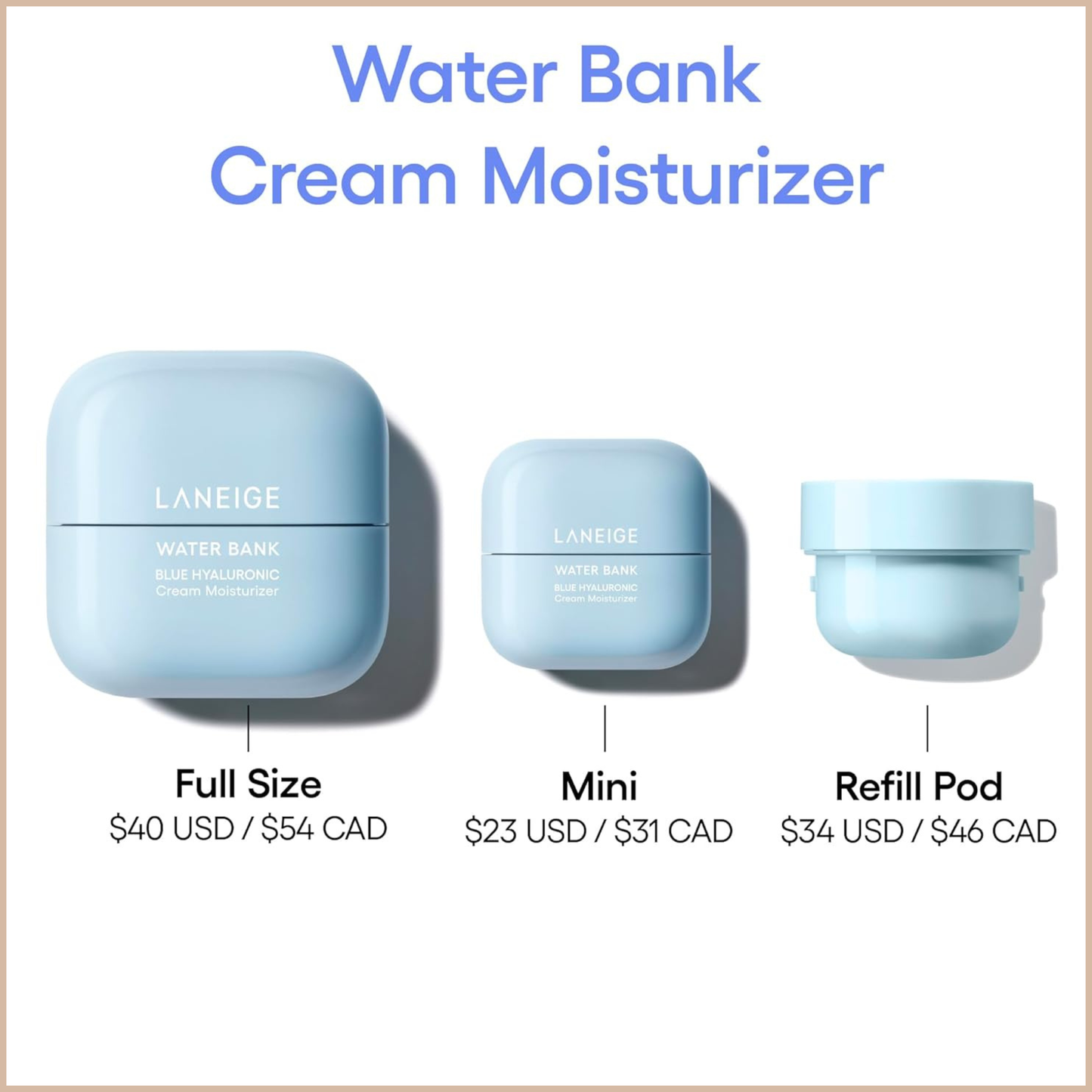 Laneige Water Bank Blue Hyaluronic Cream – Moisture Barrier Repair
