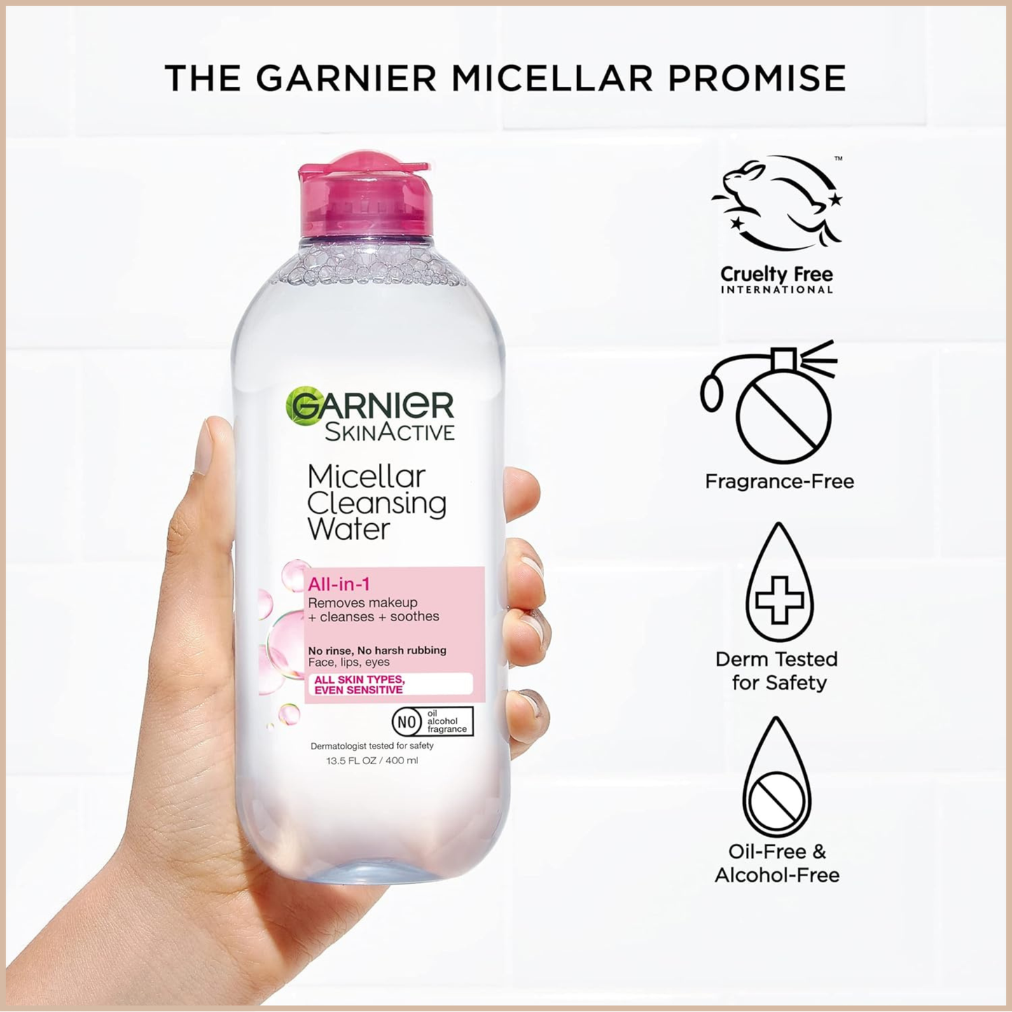 Garnier SkinActive – Micellar Cleansing Water All-in-1 Cleanser & Makeup Remover