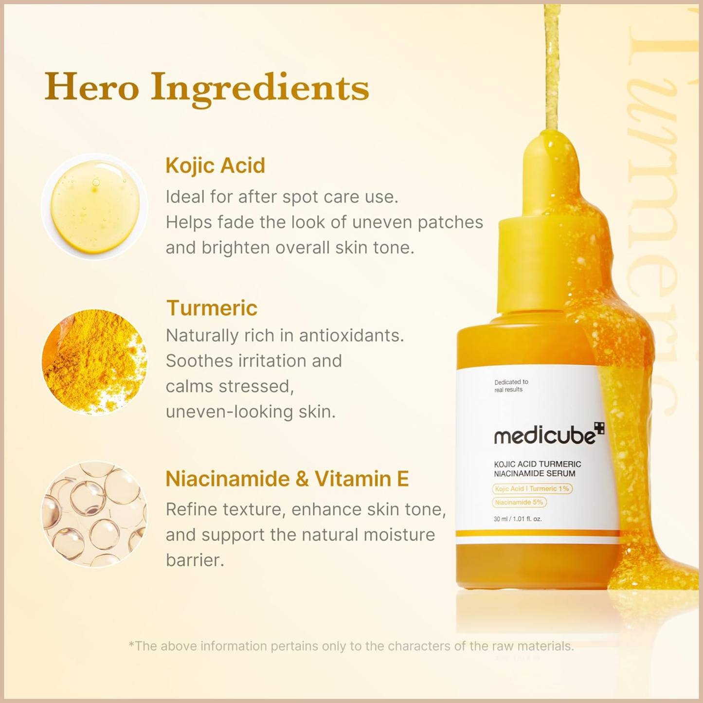 Kojic Acid Turmeric Niacinamide Serum | Brighten & Even Skin Tone