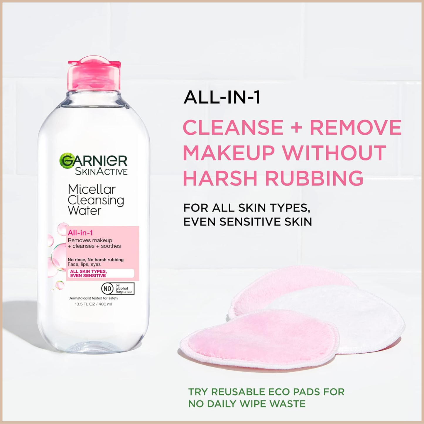 Garnier SkinActive – Micellar Cleansing Water All-in-1 Cleanser & Makeup Remover