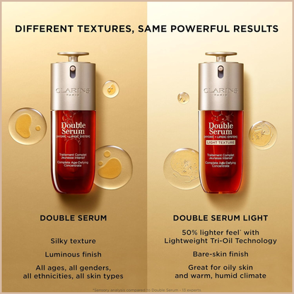 Clarins Double Serum – Firming, Radiance & Pore-Refining Treatment