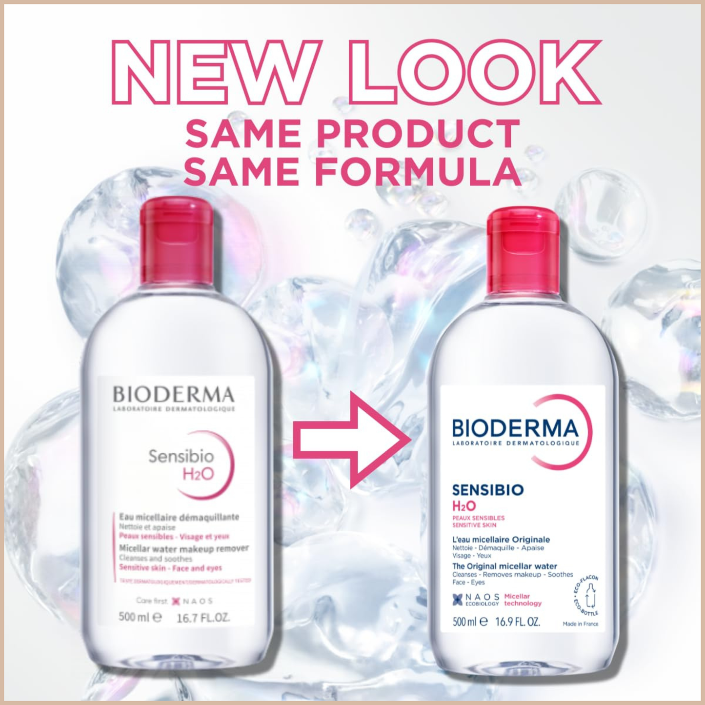 Bioderma Sensibio H2O – Micellar Water Cleanser for Sensitive Skin