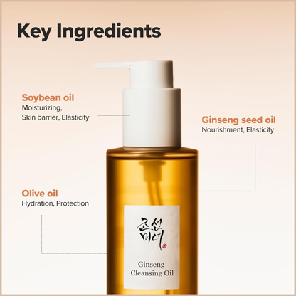 Ginseng Cleansing Oil | Lightweight Makeup-Melting Facial Oil