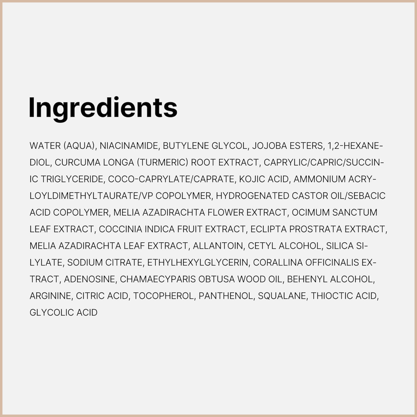 Kojic Acid Turmeric Niacinamide Serum | Brighten & Even Skin Tone